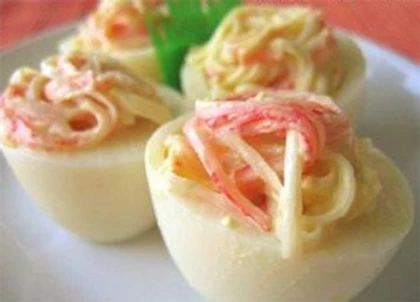 健康食譜分享 – 蟹柳蛋沙律杯